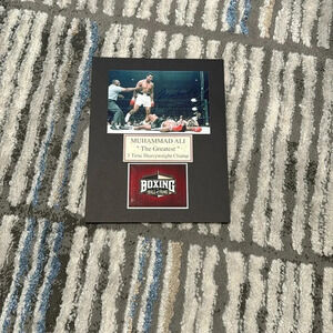 - Muhammad Ali autographed photo